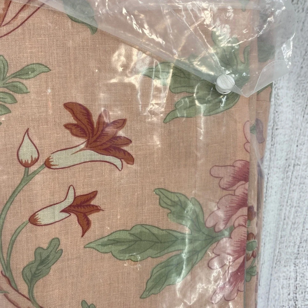 Matouk Schumacher Simone Duvet Full/Queen Apricot Floral 100% Linen Luxury
